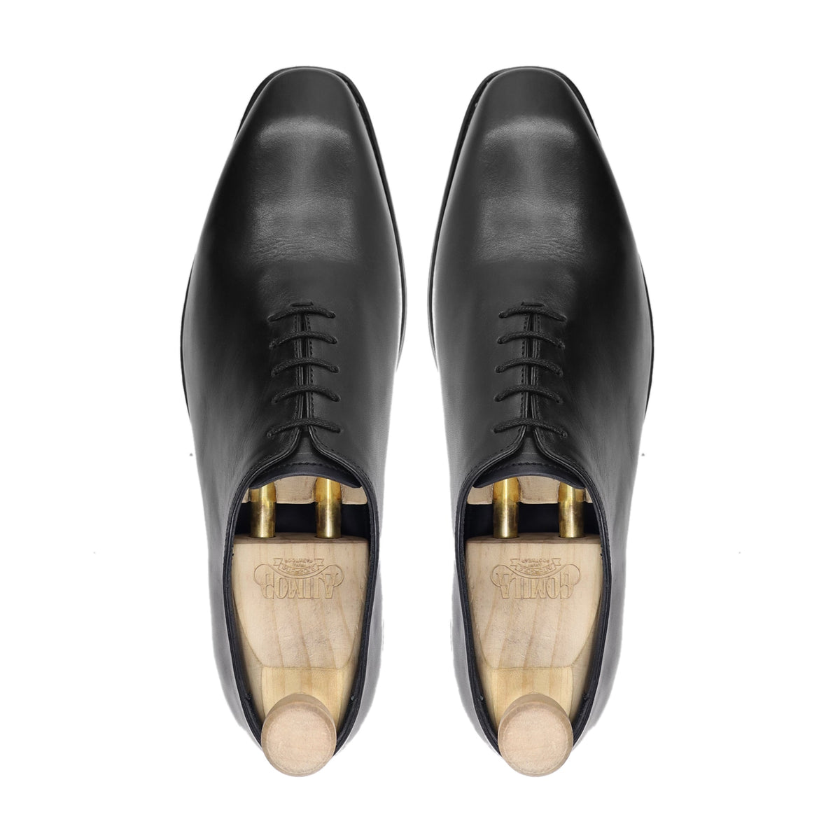 Polt - Men's Black Calf Leather Wholecut Shoe
