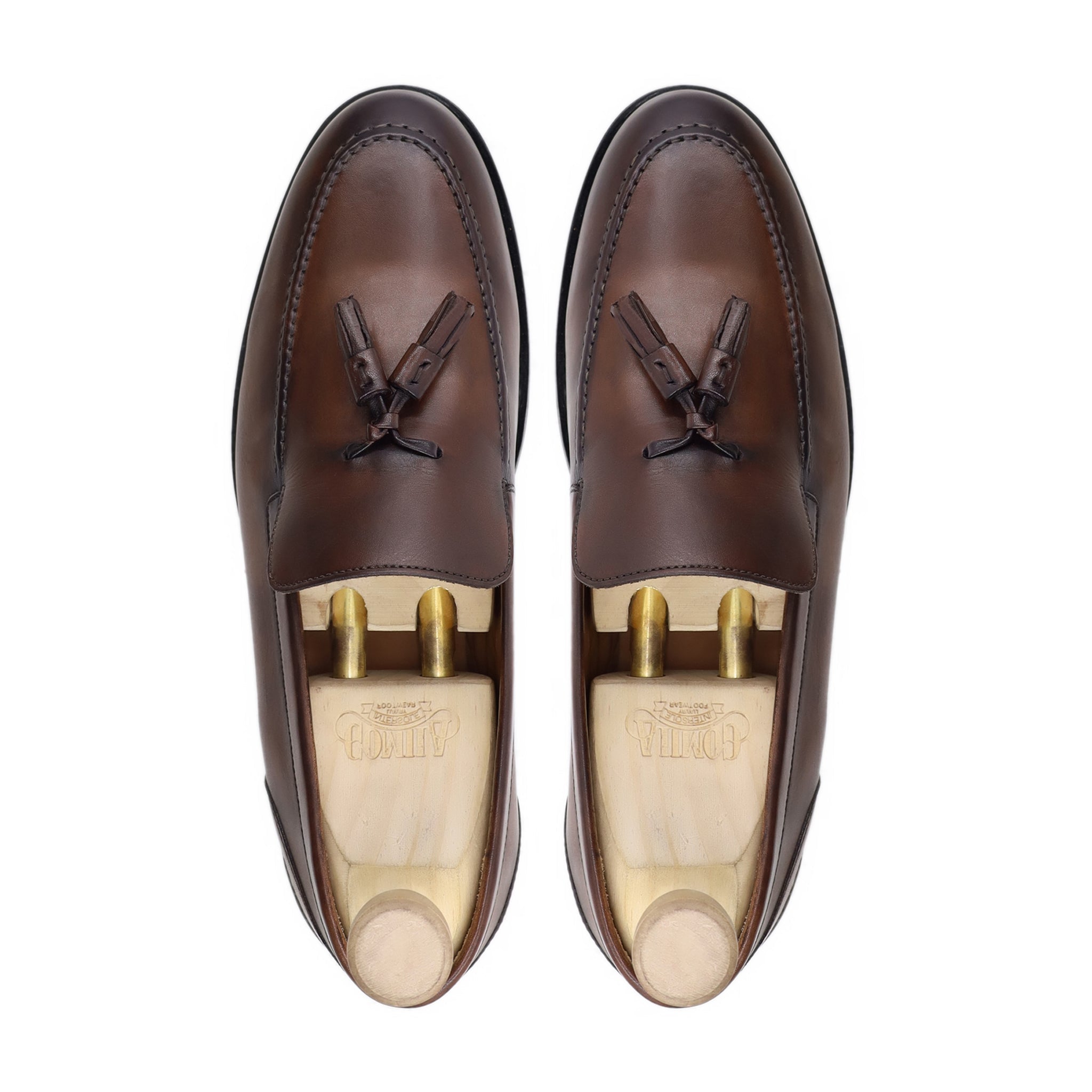 Tribov - Men's Brown Patina Calf Leather Loafer - Goodyear Welted
