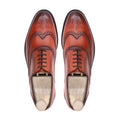 Ales - Men's Orange Tan Calf Leather Oxford Shoe