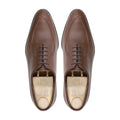 Torun - Men's Brown Pebble Grain Leather Wholecut