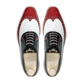 Tomsk - Men's Tricolor Patent Leather Oxford Shoe - Goodyear Welted