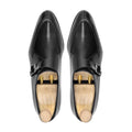 Dodge - Men's Black Box Leather High Shine Single Monkstrap
