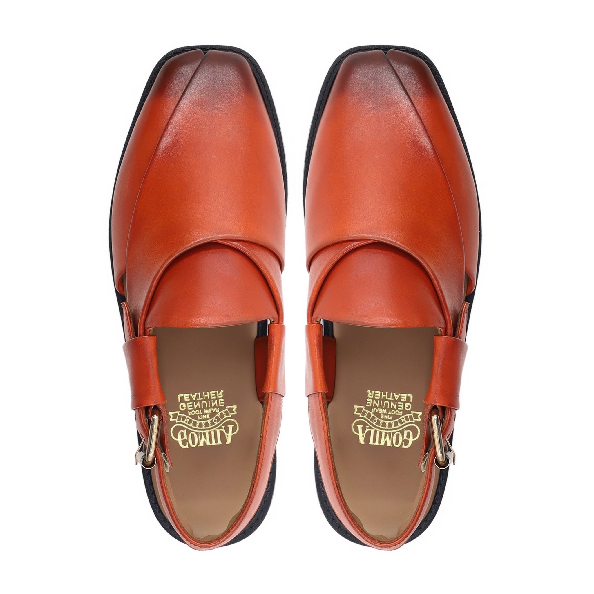 Varb - Men's Tan Kid Suede Sandal
