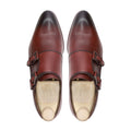 Uzice - Men's Burnished Oxblood Calf Leather Double Monkstrap