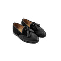 Pedro - Kid's Black Calf Leather and Kid Suede Loafer (5-12 Year's Old)