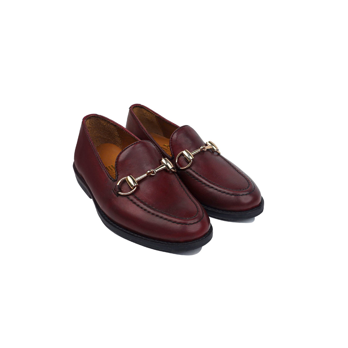 Mimo - Kid's Oxblood Calf Leather Loafer (5-12 Years Old)