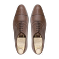 Bregenz - Men's Brown Pebble Grain Leather Oxford Shoe
