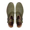 Ansfe - Men's Olive Green Kid Suede Jodhpur Boot