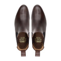Calen - Men's Dark Brown Pebble Grain Leather Chelsea Boot