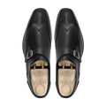 Kaya - Men's Black Calf Leather Single Monkstrap