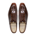 Alper - Men's Tan Brown Box Leather High Shine Oxford Shoe
