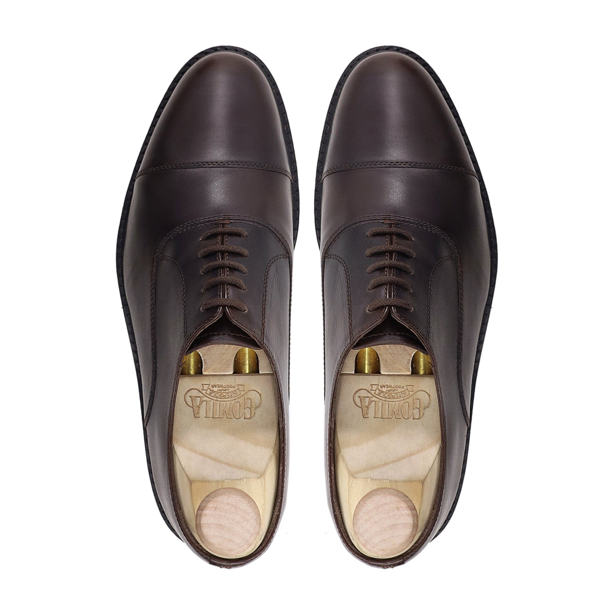 Yildiz - Men's Dark Brown Calf Leather Oxford Shoe