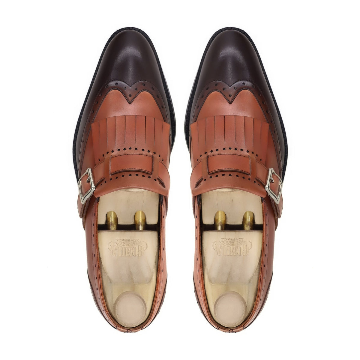 Ilkay - Men's Tan and Dark Brown Calf Leather Loafer