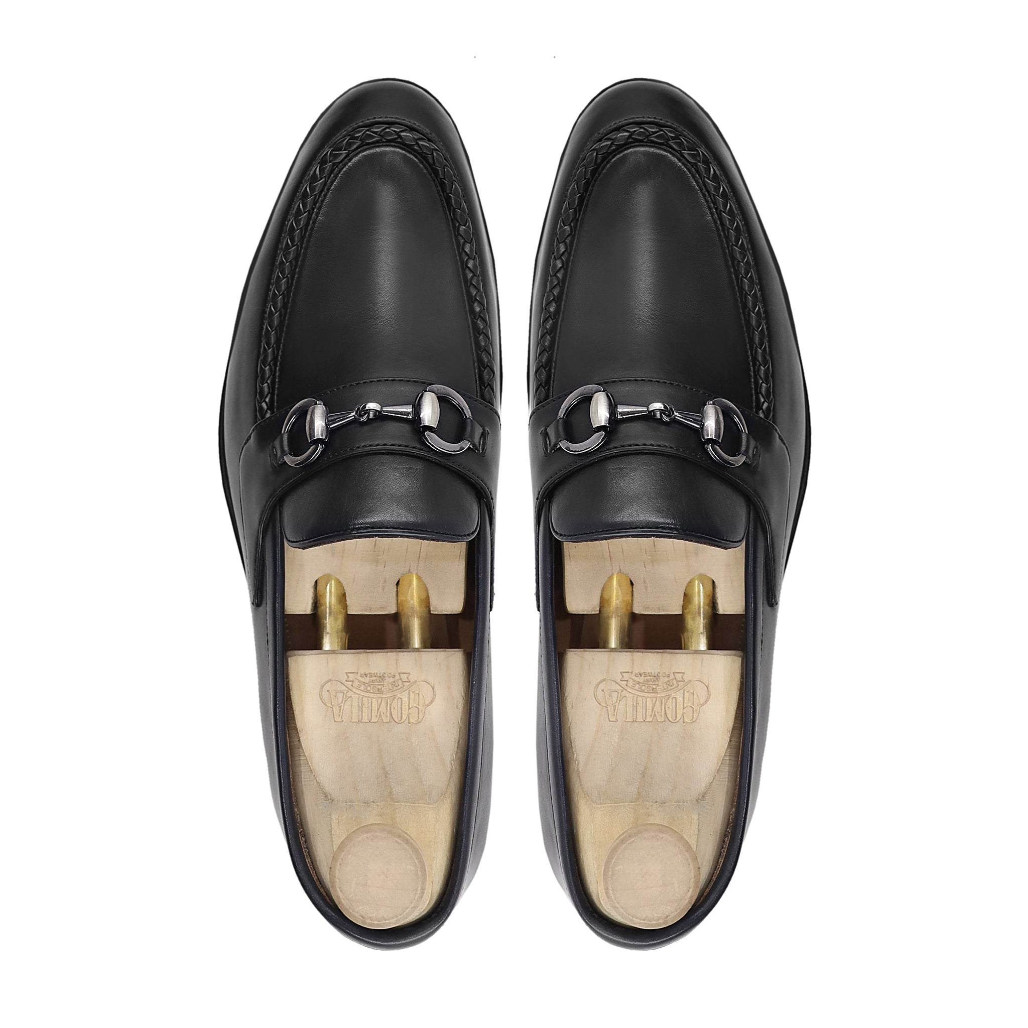 Damla - Men's Black Calf Leather Loafer