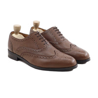 Capellen - Men's Brown Pebble Grain Oxford Shoe