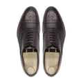 Yuya - Men's Dark Brown Calf Leather Oxford Shoe