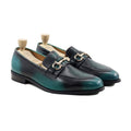 Hideki - Men's Smalt Blue Calf Leather Loafer