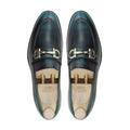 Hideki - Men's Smalt Blue Calf Leather Loafer
