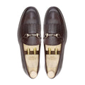 Hiroshi - Men's Dark Brown Pebble Grain Leather Loafer