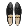 Kstovo - Men's Black Calf and Kid Suede Loafer