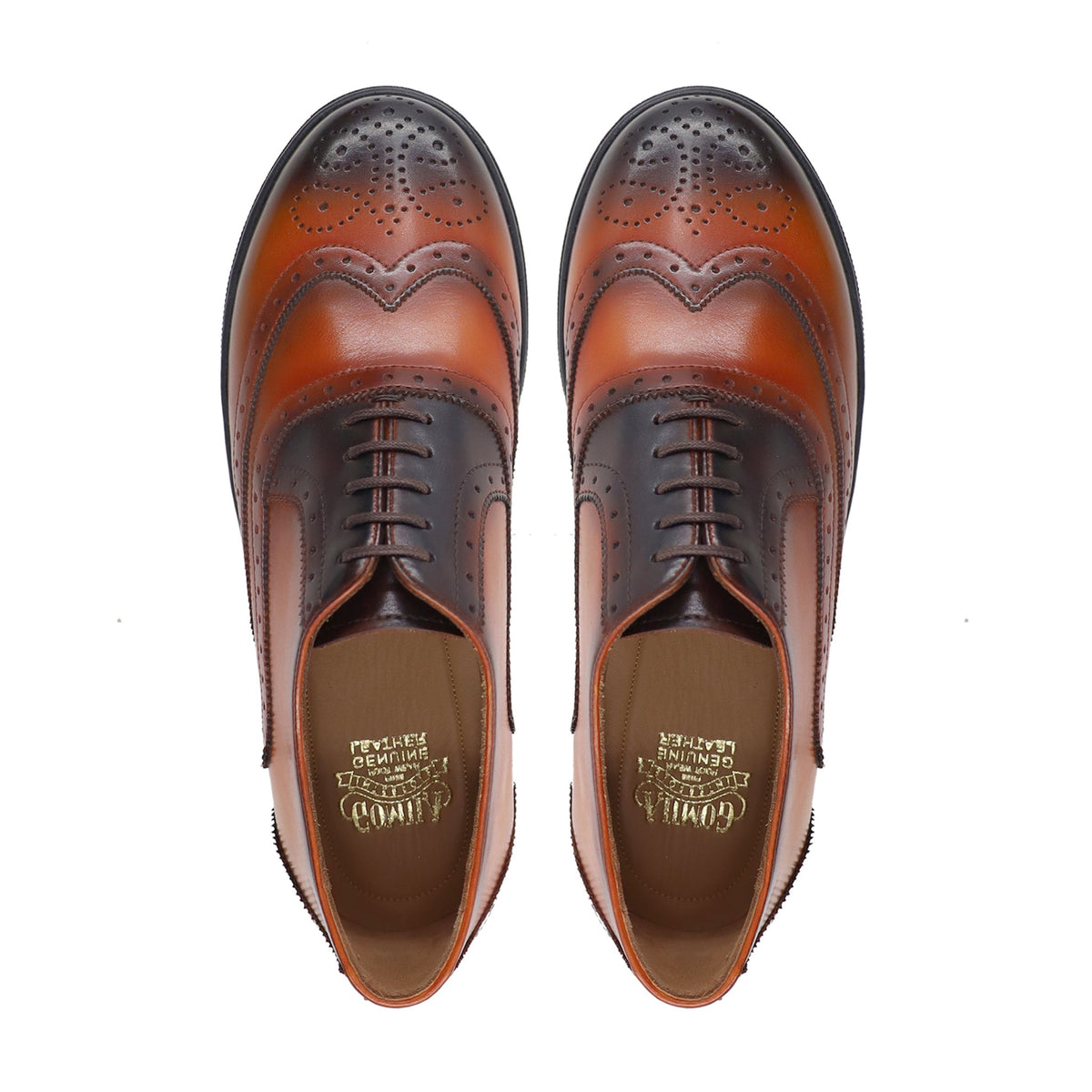 Barnaul - Men's Burnished Tan Calf Leather Jogger
