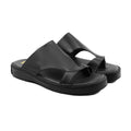 Tatsuya - Men's Black Calf Leather Slipper