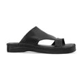 Tatsuya - Men's Black Calf Leather Slipper