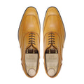 Kabe - Men's Yellow Calf Leather Oxford Shoe