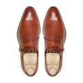Raley Men's Tan Calf Leather Single Monkstrap