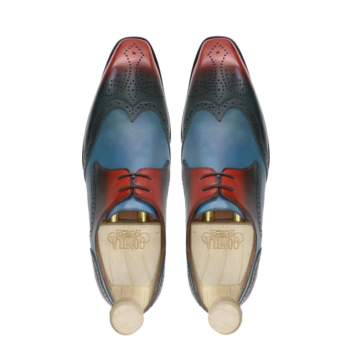Hummer - Men's Multicolor Calf Leather Derby Shoe