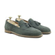 Palmer - Men's Charcoal Gray Kid Suede Loafer