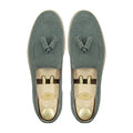 Palmer - Men's Charcoal Gray Kid Suede Loafer