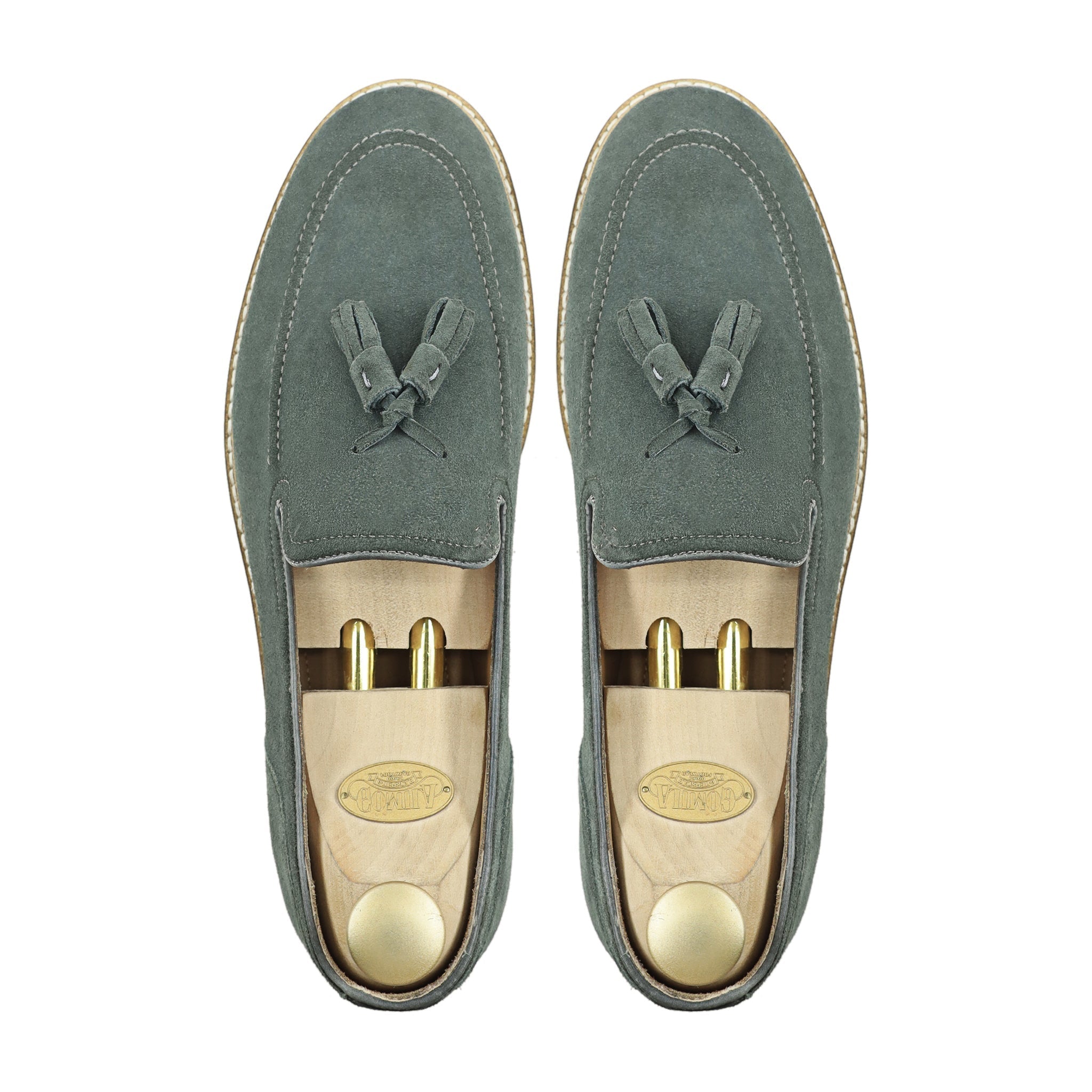 Palmer - Men's Charcoal Gray Kid Suede Loafer