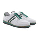 Gavyn - Men's White and Green Leather Jogger