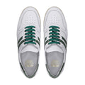 Gavyn - Men's White and Green Leather Jogger