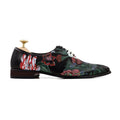 Ryker - Men's Black Hand Painted Wholecut