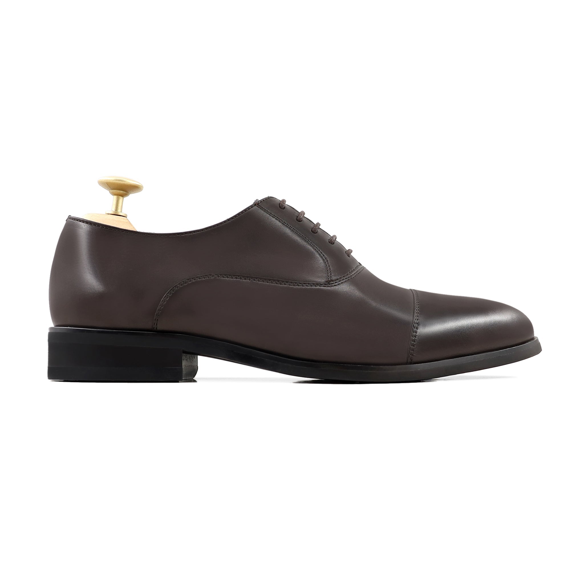 Roque - Men's Dark Brown Calf Leather Oxford Shoe