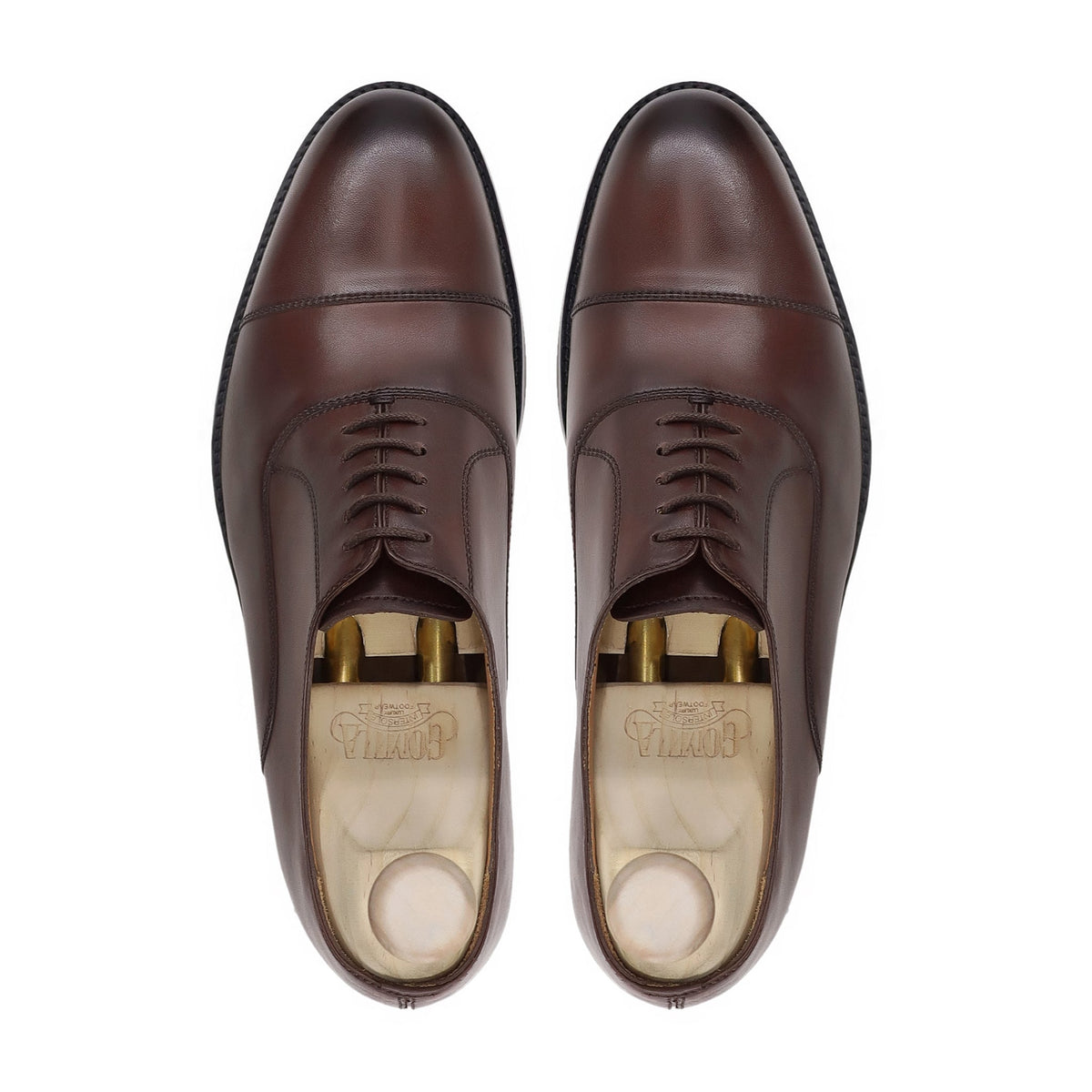 Scara - Men's Brown Calf Leather Oxford Shoe