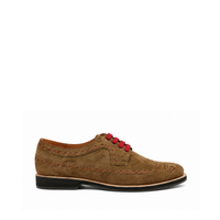 Jack - Men's Light Brown Kid Suede Derby Shoe