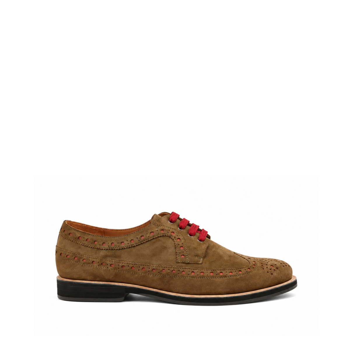 Jack - Men's Light Brown Kid Suede Derby Shoe
