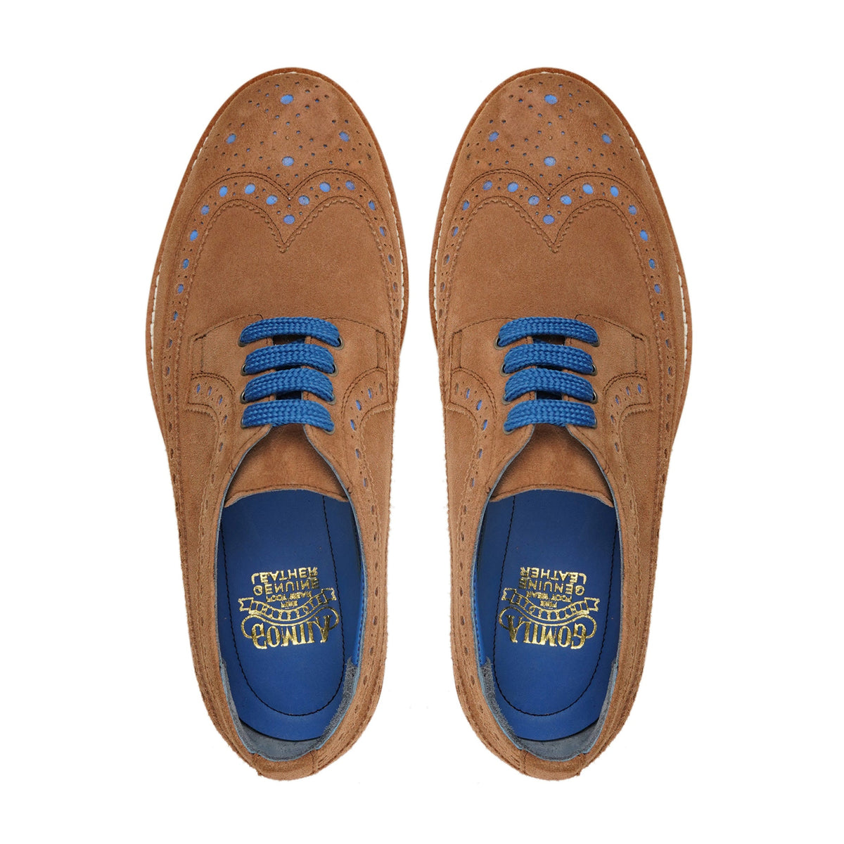 Sasuke - Men's Camel Kid Suede Derby Shoe