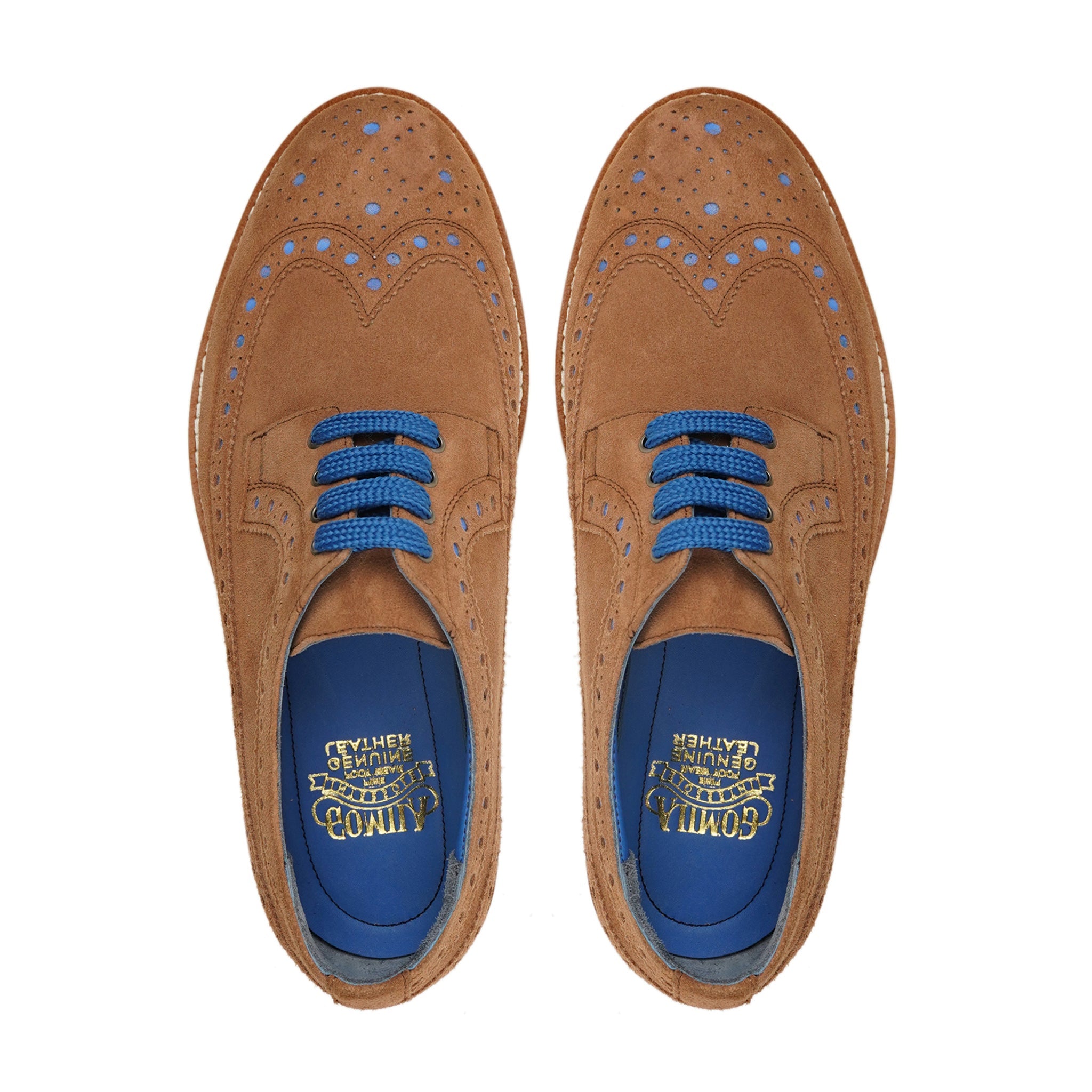 Sasuke - Men's Camel Kid Suede Derby Shoe