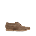 Jackozi - Men's Light Brown Kid Suede Derby Shoe