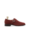 Kalmar - Men's Oxblood Kid Suede Single Monkstrap