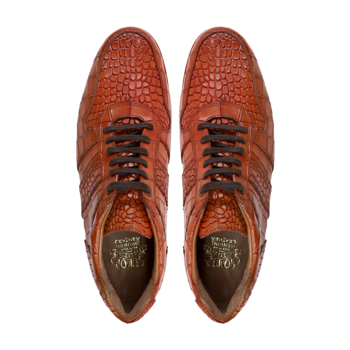 Langfoos - Men's Tan Calf Leather Jogger