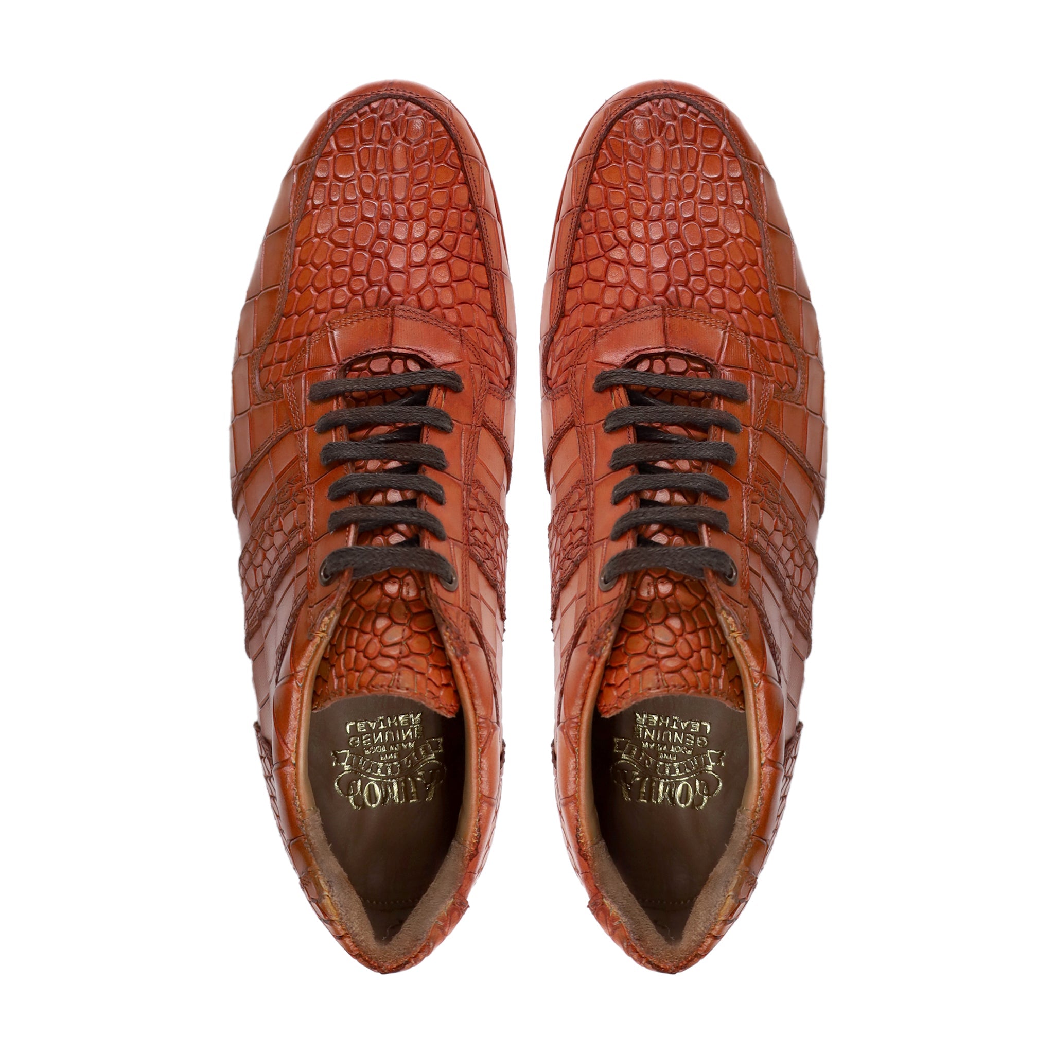 Langfoos - Men's Tan Calf Leather Jogger