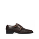 Leona - Men's Dark Brown Hand Woven Calf Leather Double Monkstrap