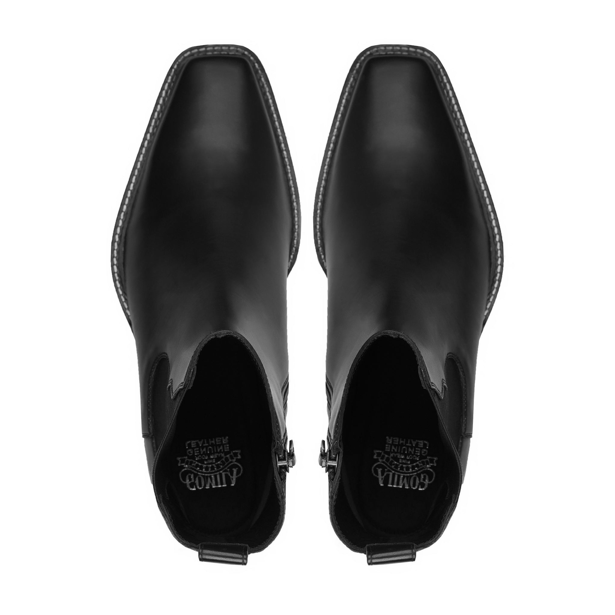 Lugo - Men's Black Calf Leather Chelsea Boot