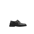 Gunner - Kids Black Calf Leather Double Monkstrap