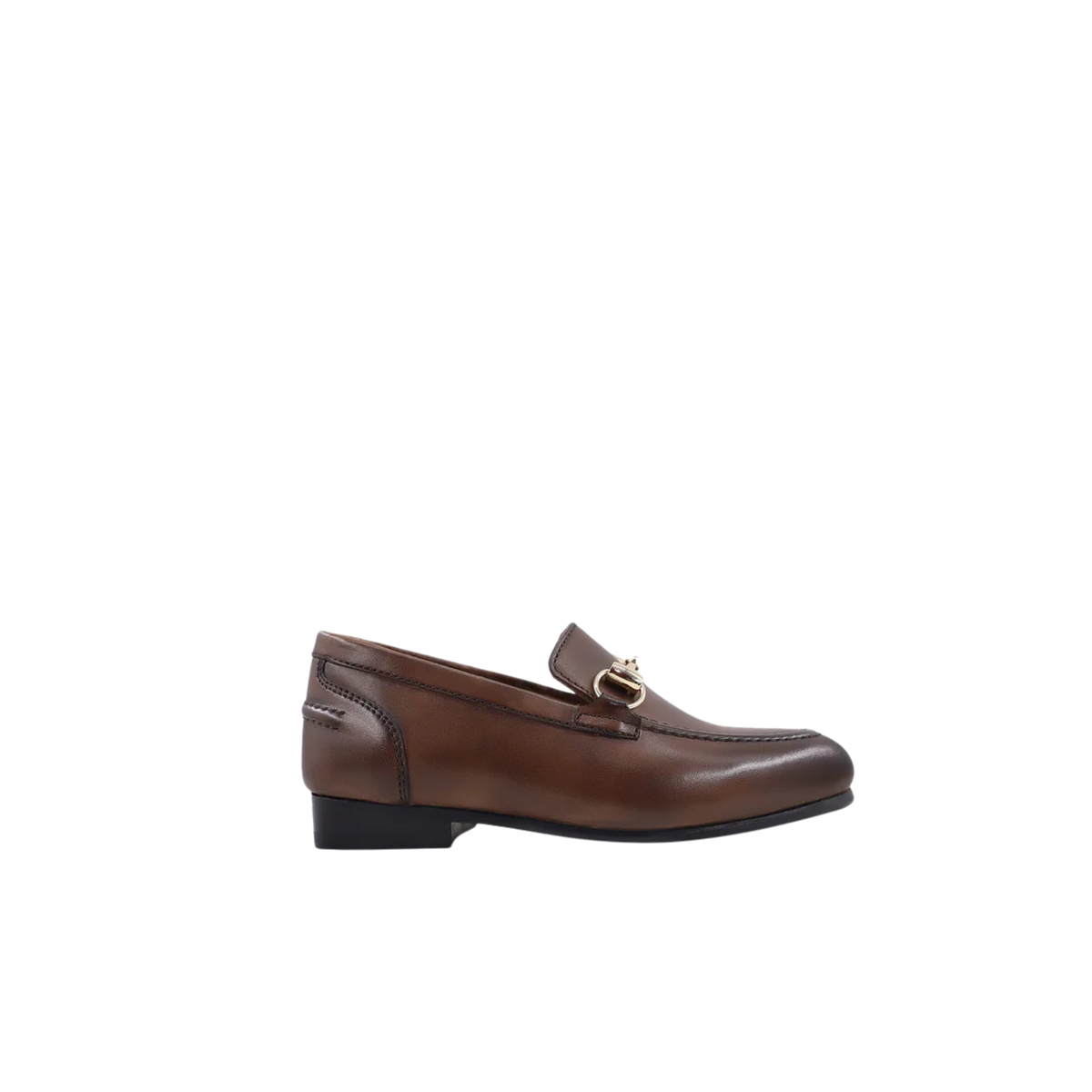 Wendy - Kid's Brown Calf Leather Loafer (5-12 Year's Old)